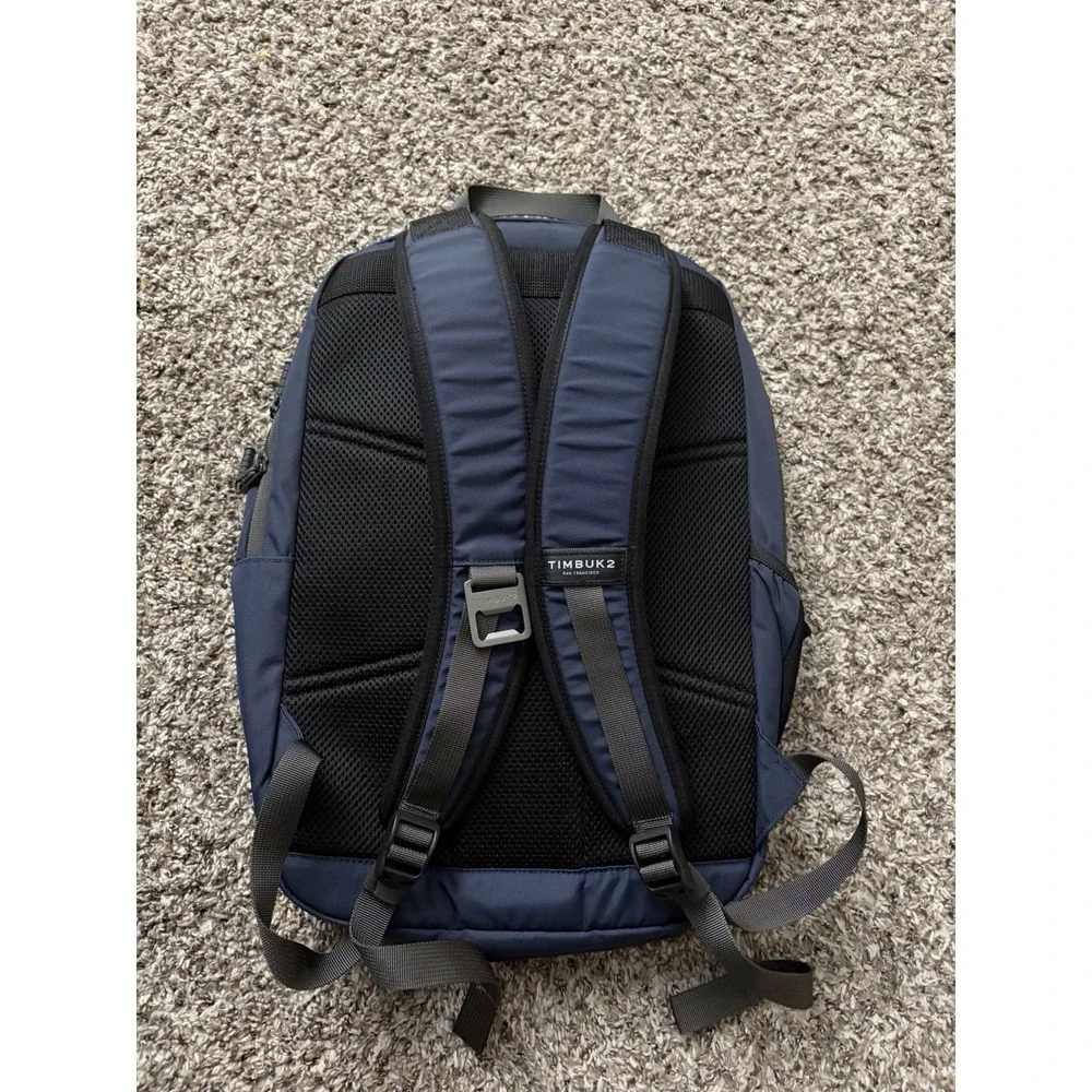 TimBuk2 Parkside Eco Nautical Blue Laptop Backpack w/Company Logo Dash‎ Jet